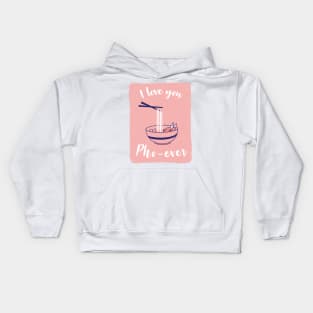 I love you phoever by Cindy Rose Studio Kids Hoodie